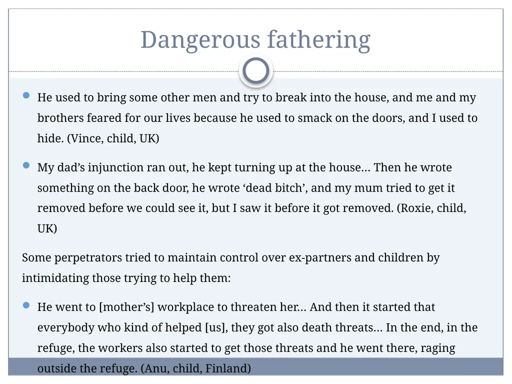 Post-Separation Coercive Control: Impacts on - slide 17 of 34
