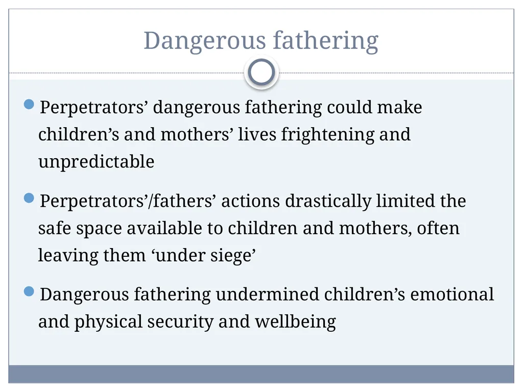 Post-Separation Coercive Control: Impacts on - slide 18 of 34
