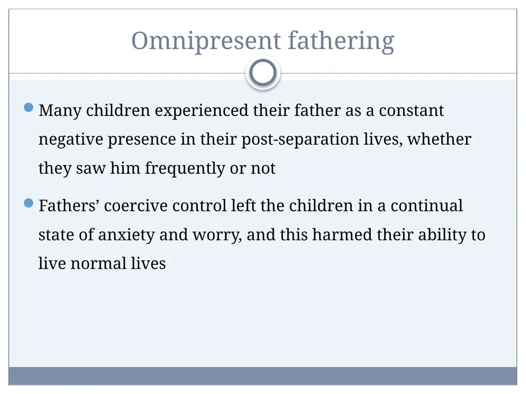 Post-Separation Coercive Control: Impacts on - slide 23 of 34
