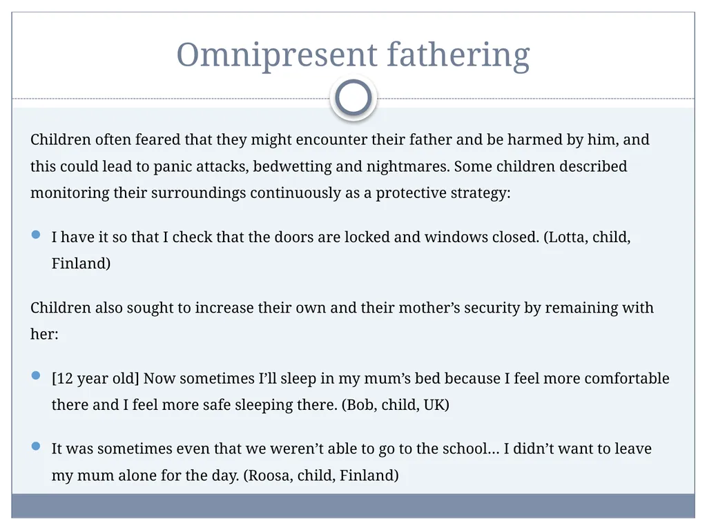 Post-Separation Coercive Control: Impacts on - slide 24 of 34