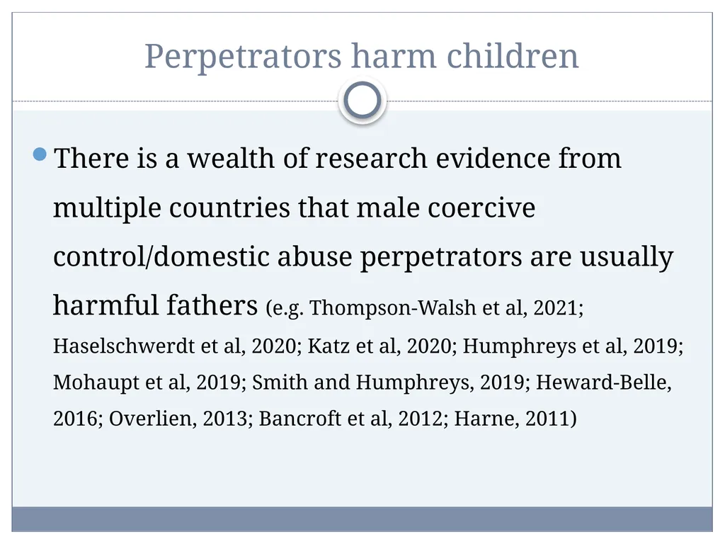 Post-Separation Coercive Control: Impacts on - slide 11 of 34