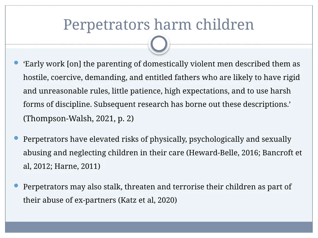 Post-Separation Coercive Control: Impacts on - slide 12 of 34