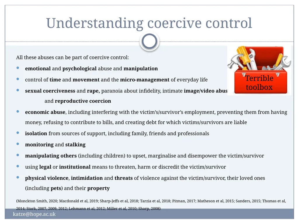 Post-Separation Coercive Control: Impacts on - slide 4 of 34