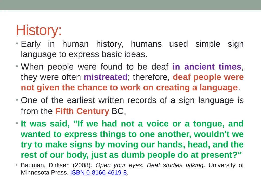 Communication And Sign Language Communication is a - slide 15 of 31
