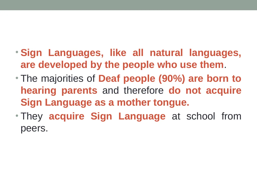 Communication And Sign Language Communication is a - slide 13 of 31