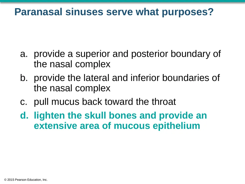 © 2015 Pearson Education, Inc. In which bone is - slide 11 of 53
