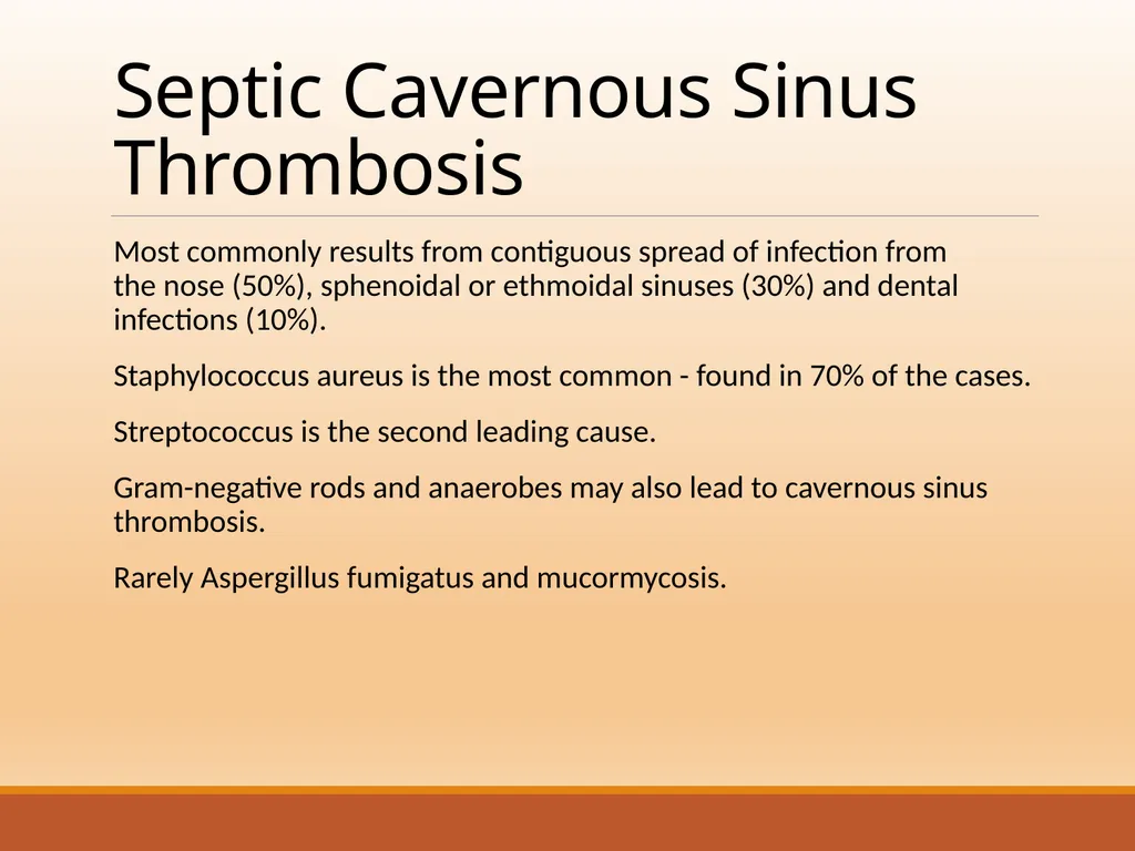 CAVERNOUS SINUS THROMBOSIS Cavernous Sinus Anatomy - slide 10 of 29