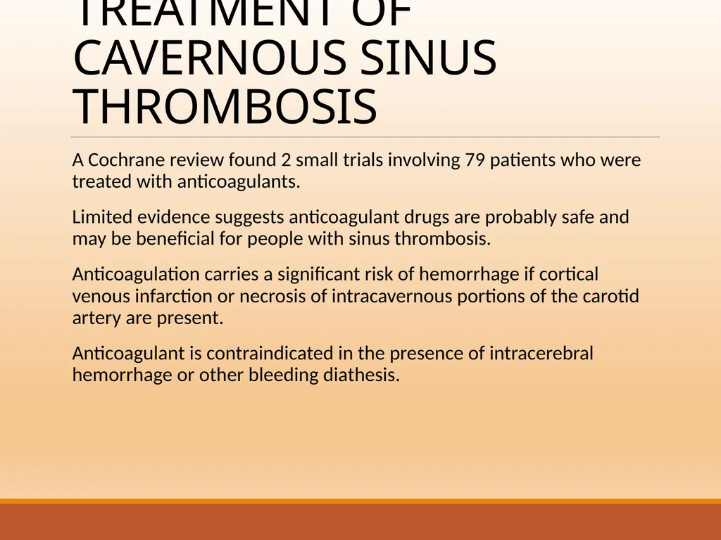 CAVERNOUS SINUS THROMBOSIS Cavernous Sinus Anatomy - slide 20 of 29