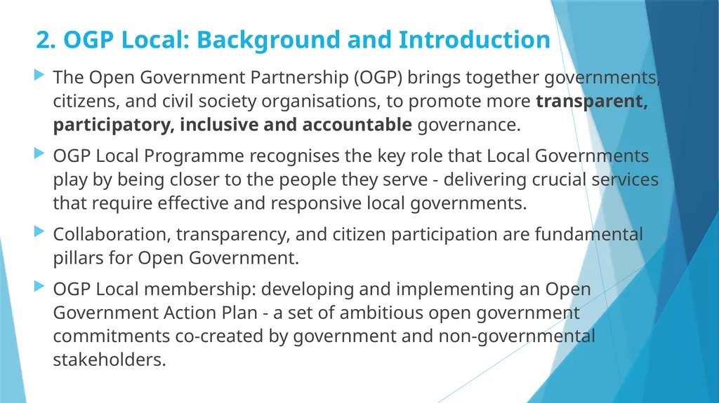 Open Government Partnership: Local Programme - slide 2 of 11