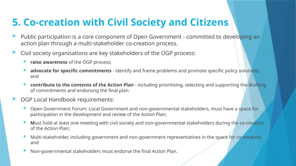 Open Government Partnership: Local Programme - slide 9 of 11