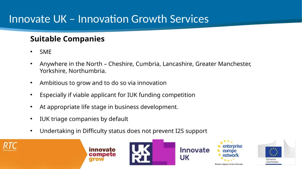 RTC North – Services to business Professor Phil - slide 5 of 7