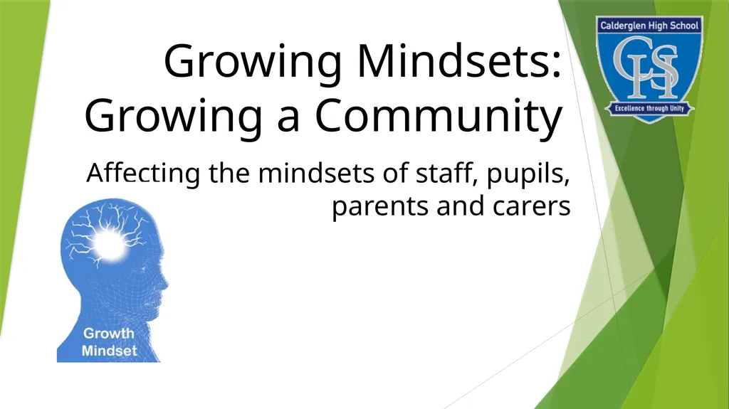 Growing Mindsets: Growing a Community Affecting - slide 1 of 9