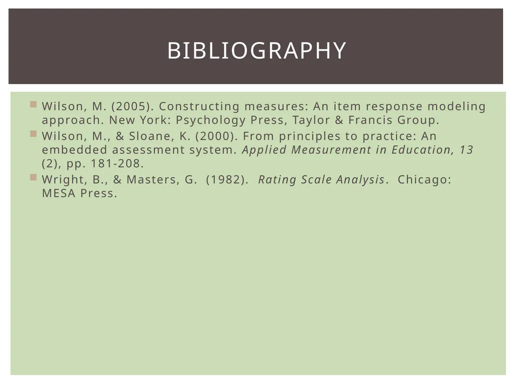 Evaluating individuals Evaluating classes Noting - slide 13 of 14