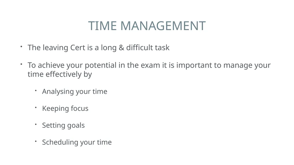 WHAT WE WILL COVER Introduction to Time Management - slide 4 of 29