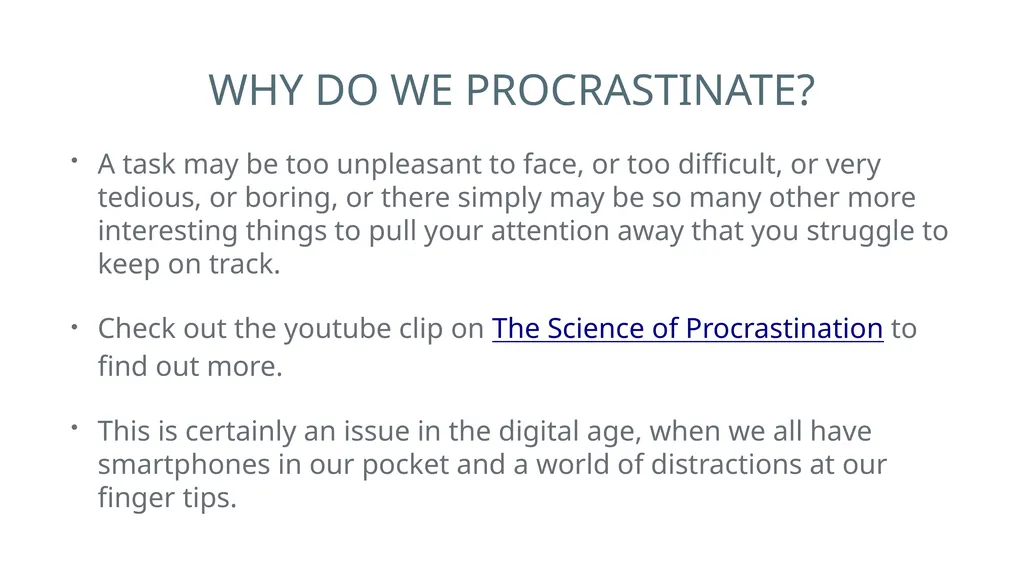 WHAT WE WILL COVER Introduction to Time Management - slide 11 of 29