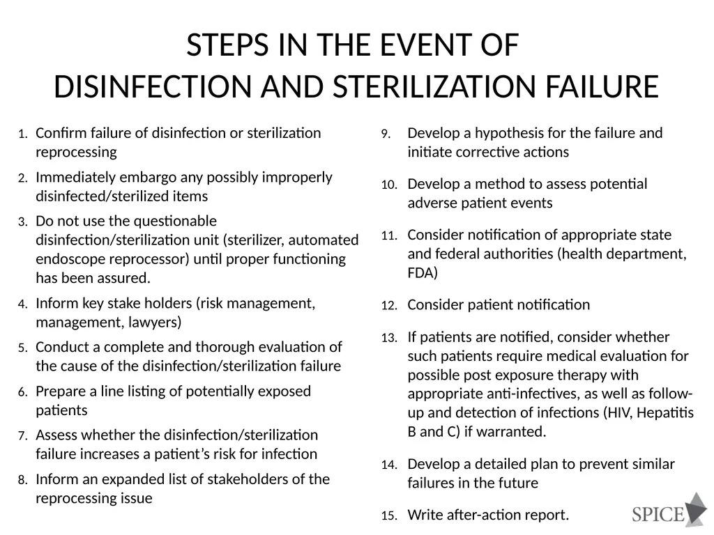 Principles of Disinfection and Sterilization in - slide 41 of 45