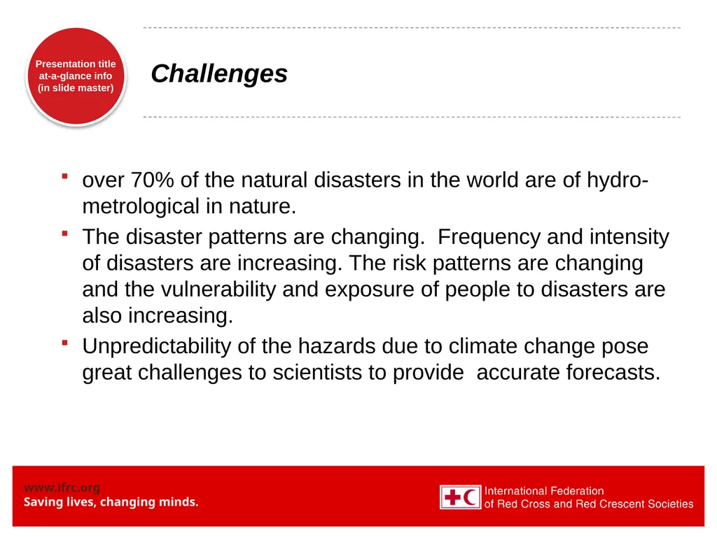 On behalf of the International Federation of Red - slide 2 of 5