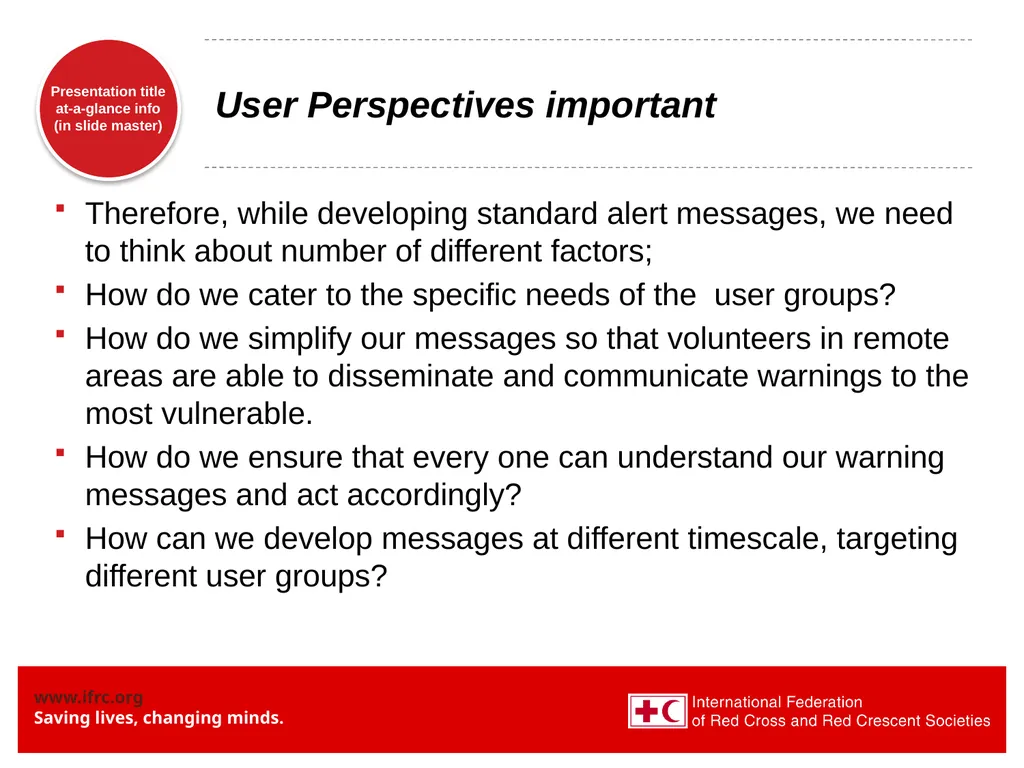 On behalf of the International Federation of Red - slide 4 of 5
