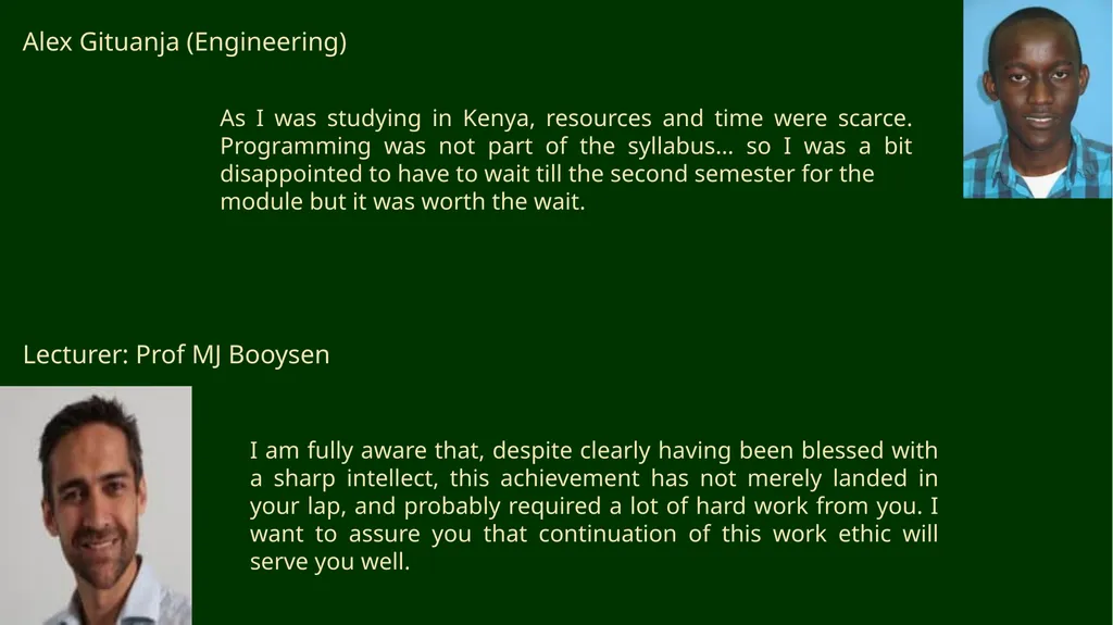 First-year Achievement Awards - slide 23 of 40