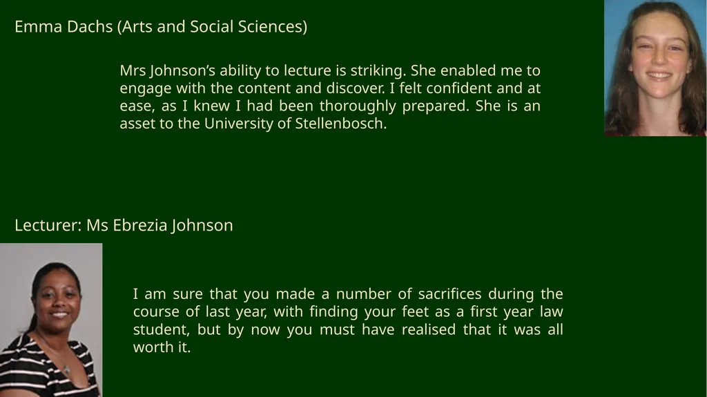 First-year Achievement Awards - slide 11 of 40