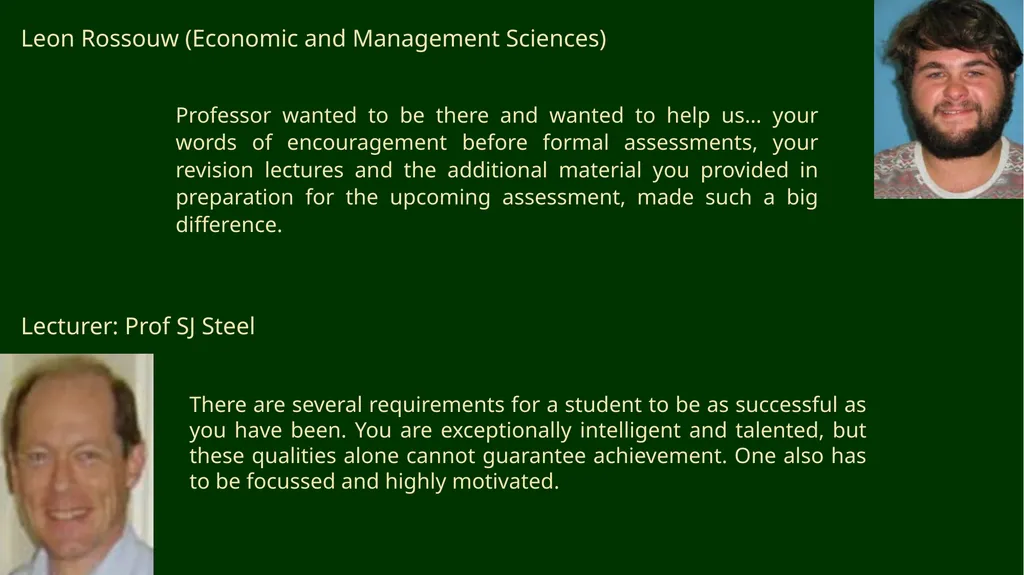 First-year Achievement Awards - slide 27 of 40