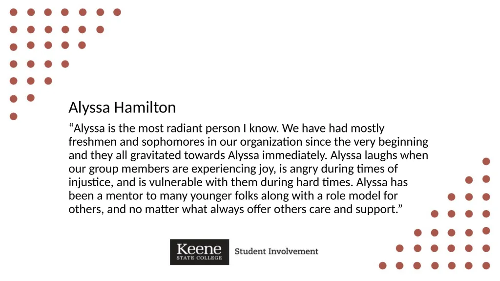 Hannah Bennett “Hannah leads by shining example, - slide 26 of 36