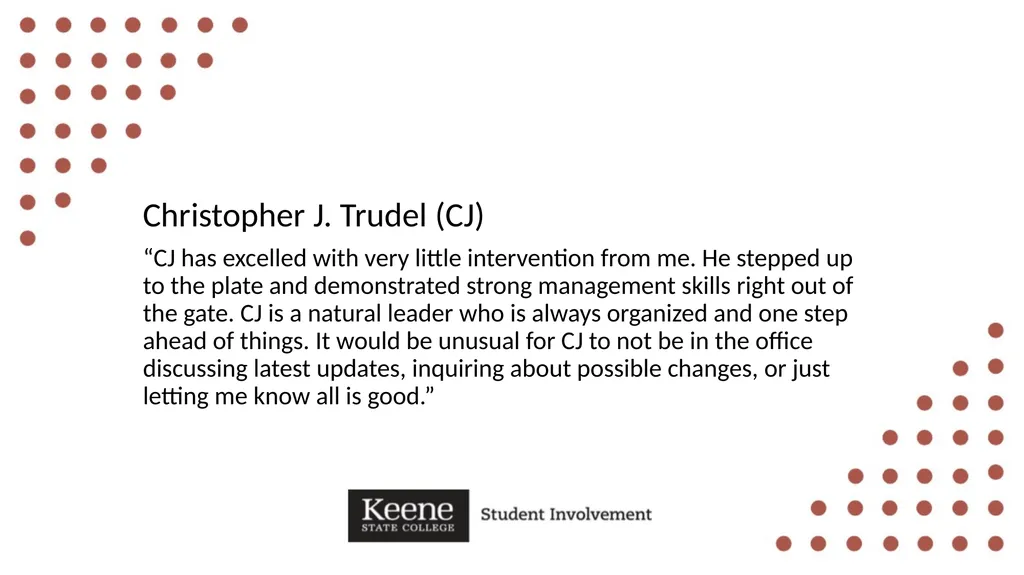 Hannah Bennett “Hannah leads by shining example, - slide 25 of 36