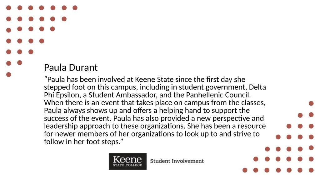 Hannah Bennett “Hannah leads by shining example, - slide 3 of 36