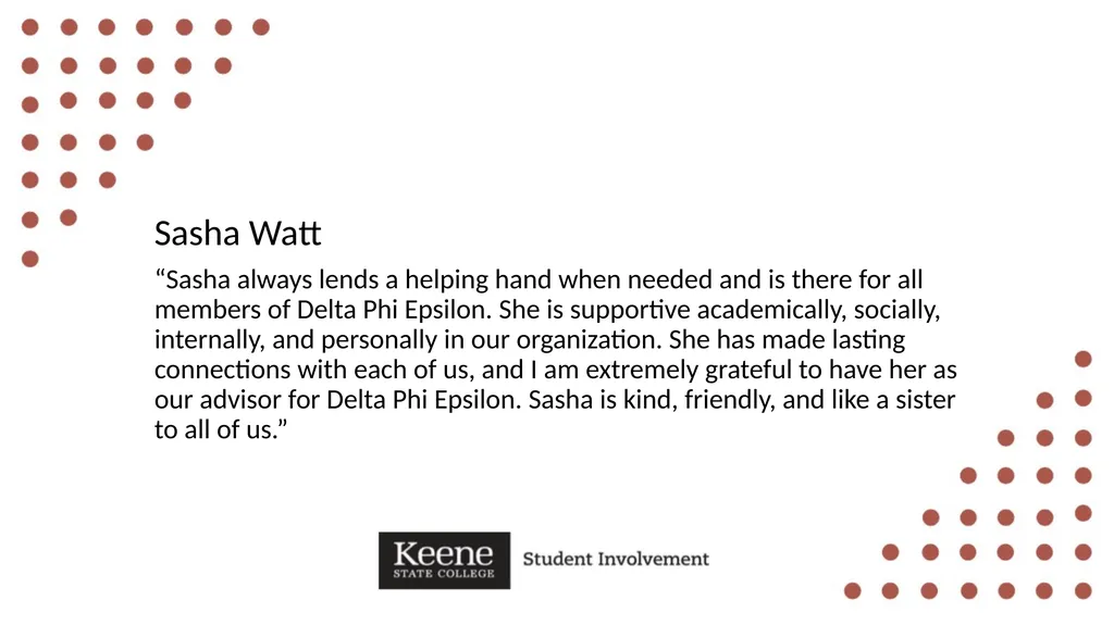 Hannah Bennett “Hannah leads by shining example, - slide 19 of 36