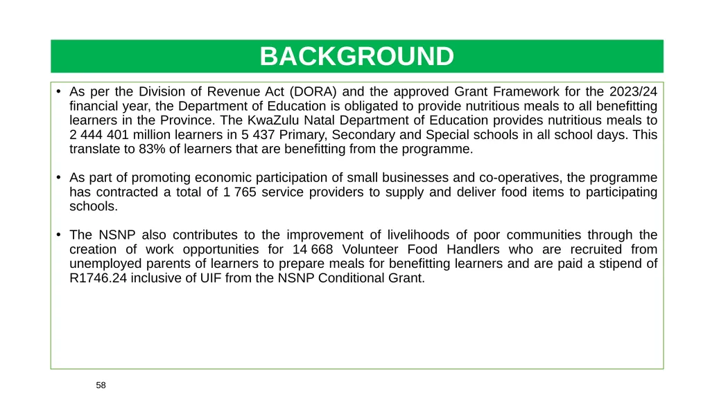 1 THE 2020 MATRIC INTERVENTION PROGRAMME RECOVERY - slide 58 of 65