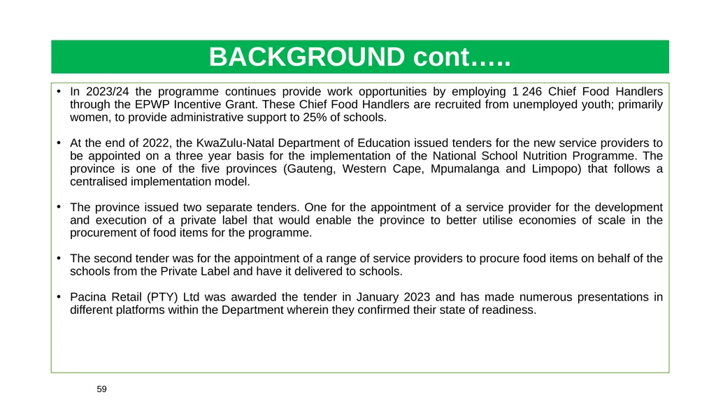 1 THE 2020 MATRIC INTERVENTION PROGRAMME RECOVERY - slide 59 of 65