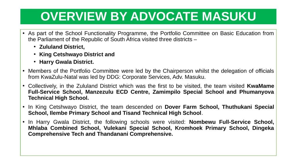 1 THE 2020 MATRIC INTERVENTION PROGRAMME RECOVERY - slide 3 of 65