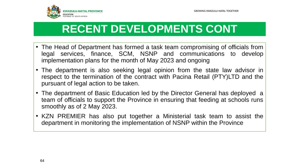 1 THE 2020 MATRIC INTERVENTION PROGRAMME RECOVERY - slide 64 of 65