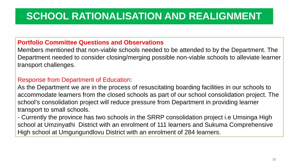 1 THE 2020 MATRIC INTERVENTION PROGRAMME RECOVERY - slide 30 of 65