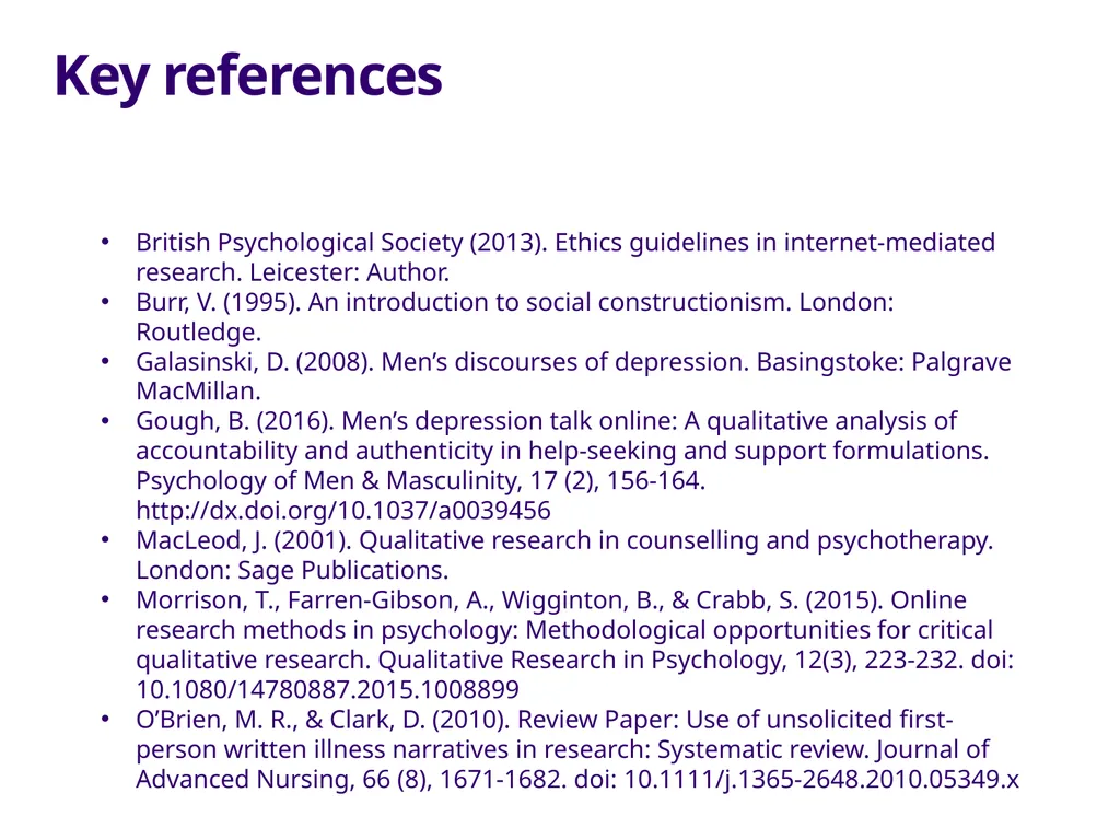 The value of qualitative research online: Men’s - slide 17 of 18