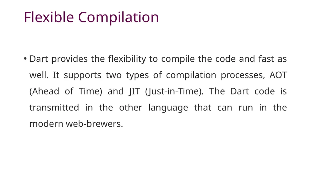 Dart & Flutter App Development DART PROGRAMMING - slide 21 of 57