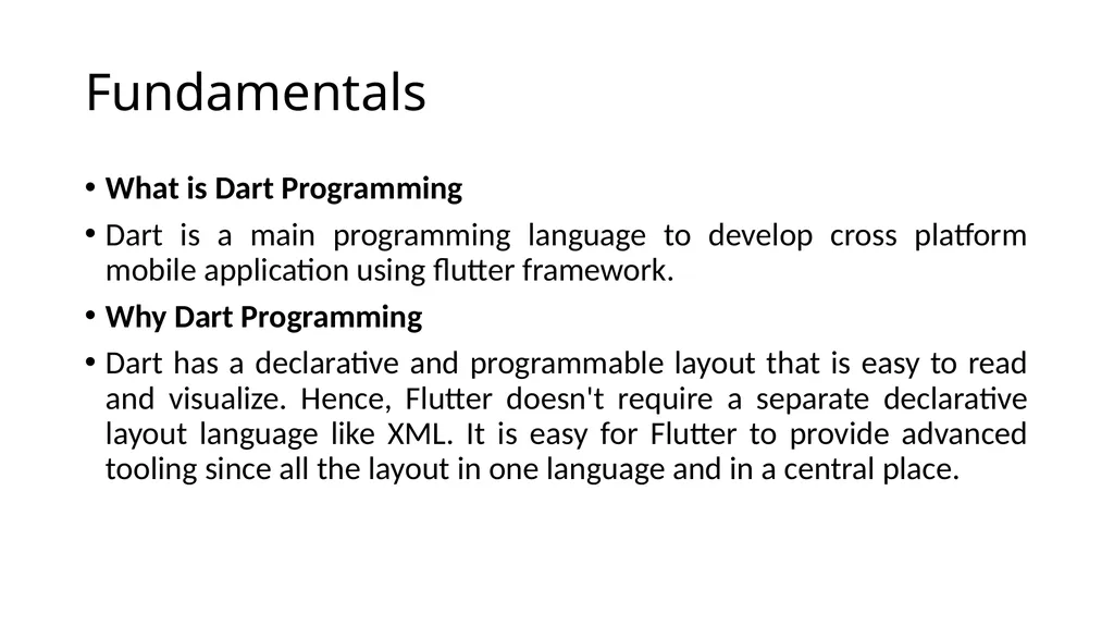Dart & Flutter App Development DART PROGRAMMING - slide 8 of 57