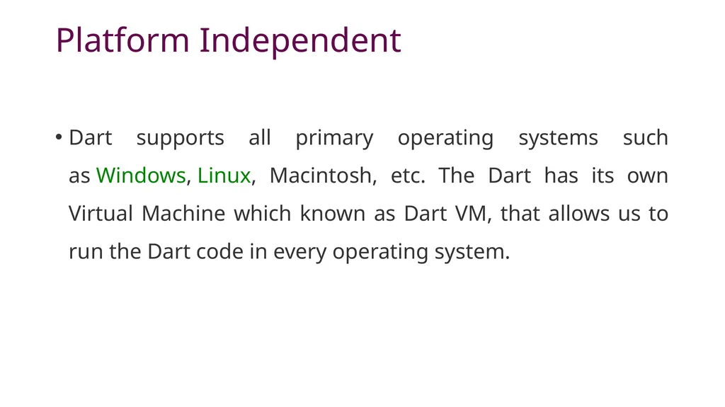 Dart & Flutter App Development DART PROGRAMMING - slide 13 of 57