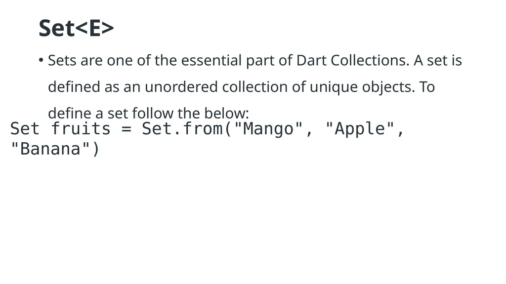 Dart & Flutter App Development DART PROGRAMMING - slide 54 of 57