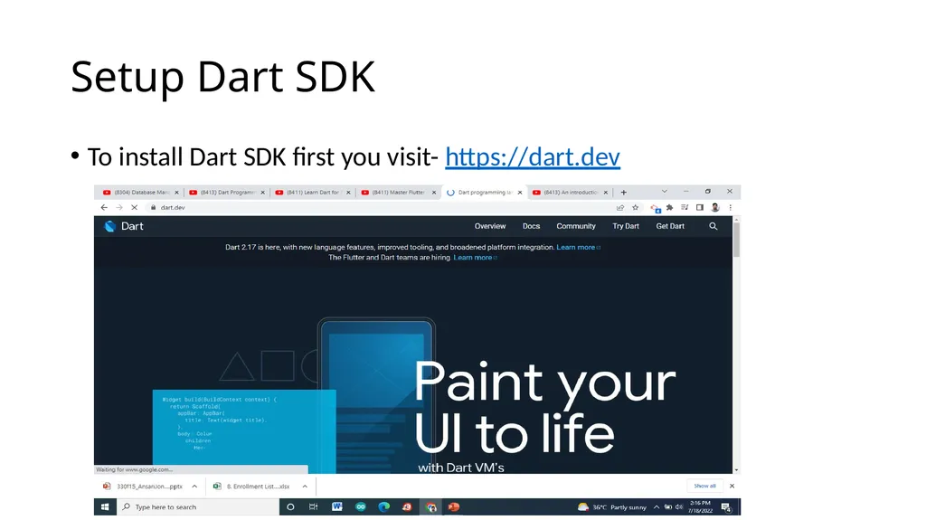 Dart & Flutter App Development DART PROGRAMMING - slide 4 of 57