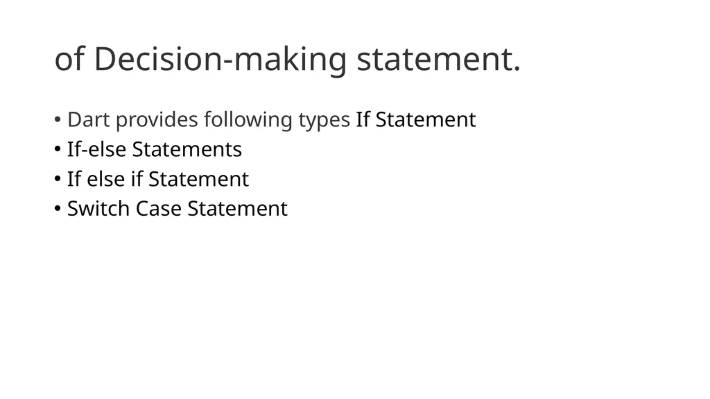 Dart & Flutter App Development DART PROGRAMMING - slide 41 of 57