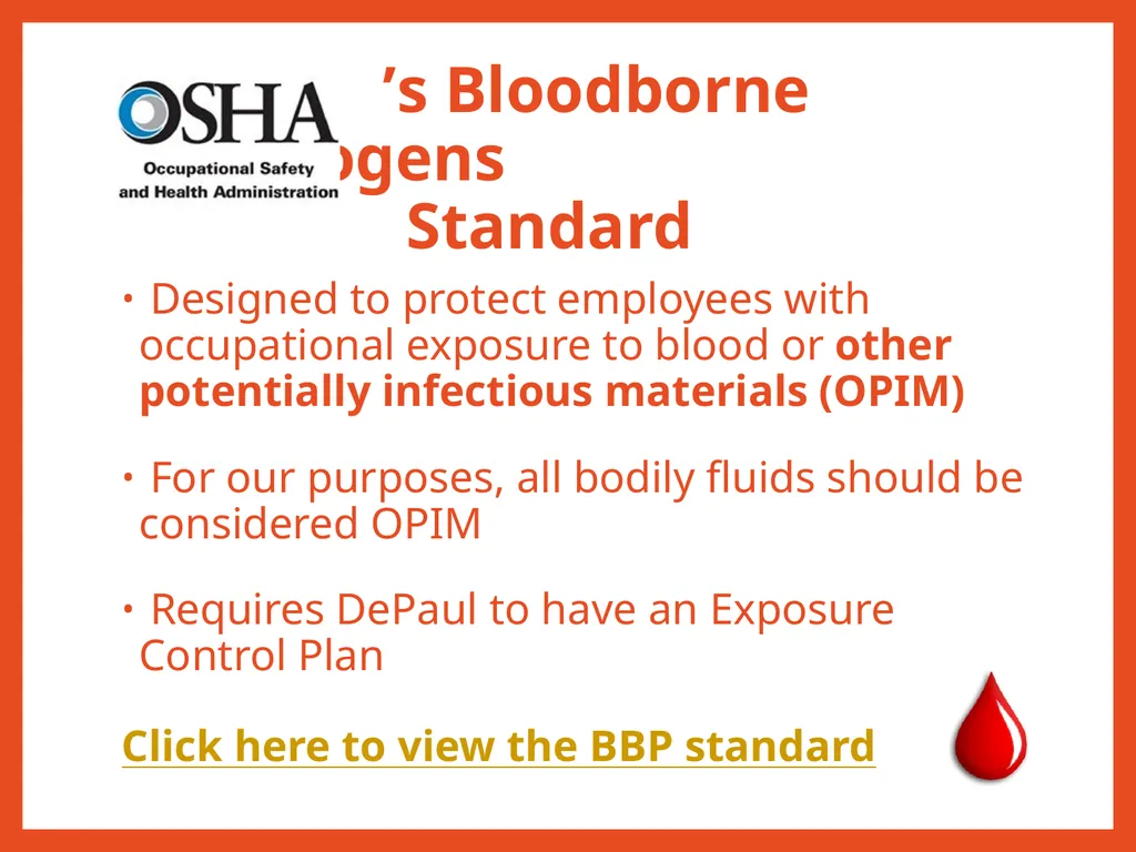 Bloodborne Pathogens Training Please view this - slide 3 of 20