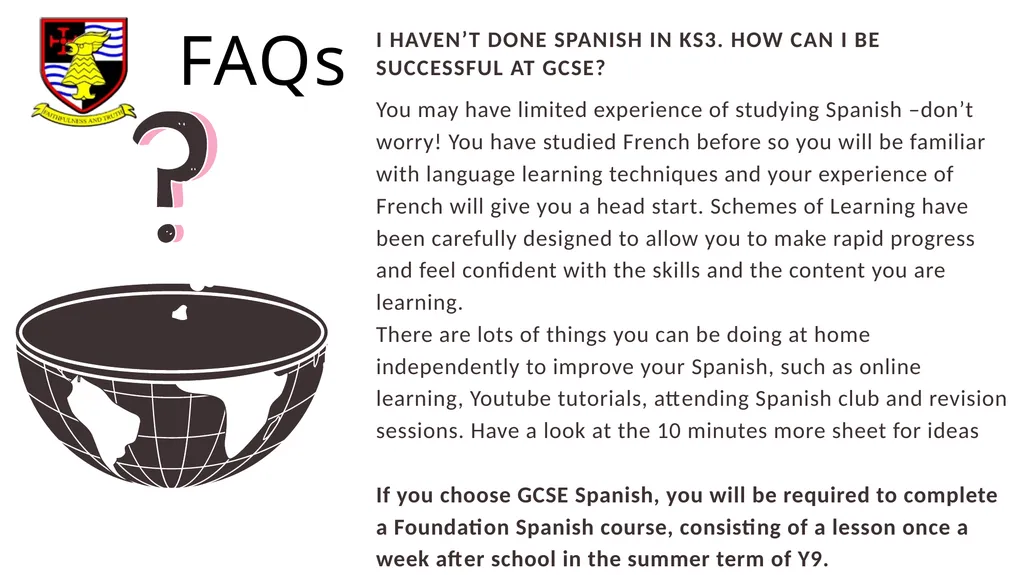 GCSE Spanish AQA Specification Better - slide 8 of 12