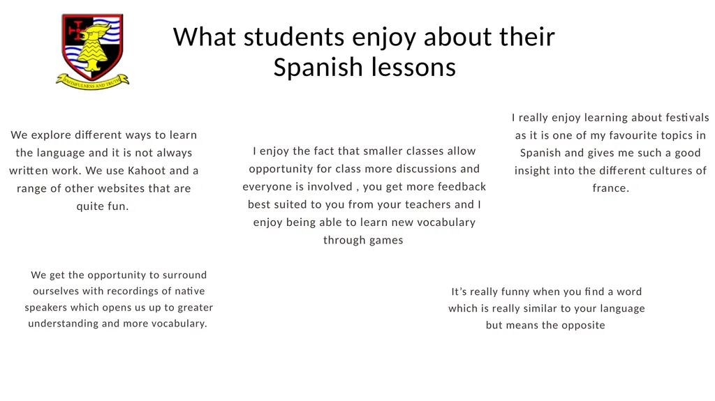 GCSE Spanish AQA Specification Better - slide 7 of 12