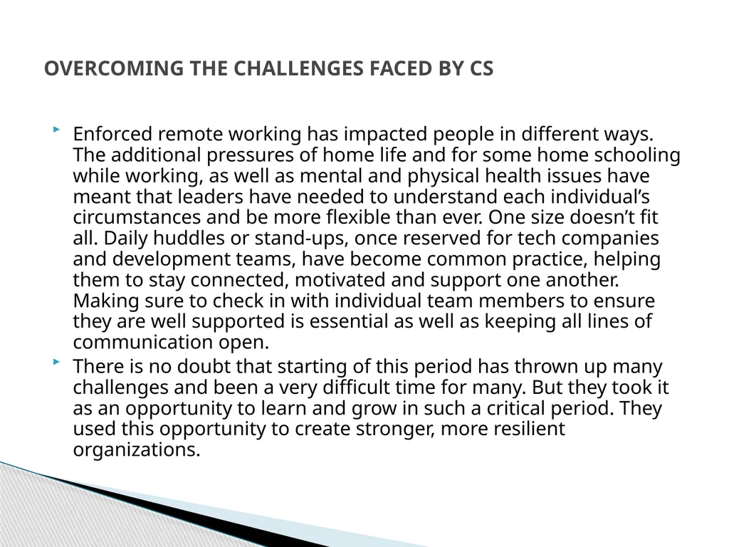 “CHALLENGES FACED BY CS IN CORONAVIRUS AND - slide 7 of 8