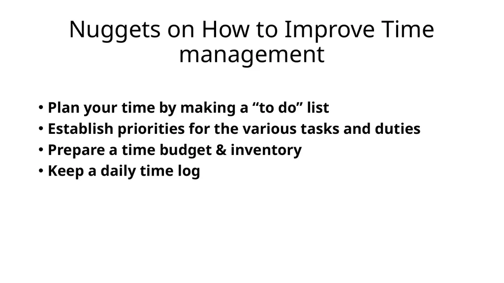Time Management BY: Dr. Seun Ebiesuwa, Lecturer, - slide 15 of 17