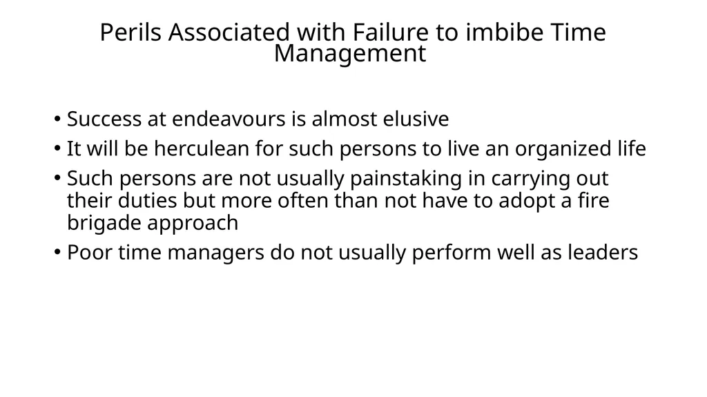 Time Management BY: Dr. Seun Ebiesuwa, Lecturer, - slide 9 of 17