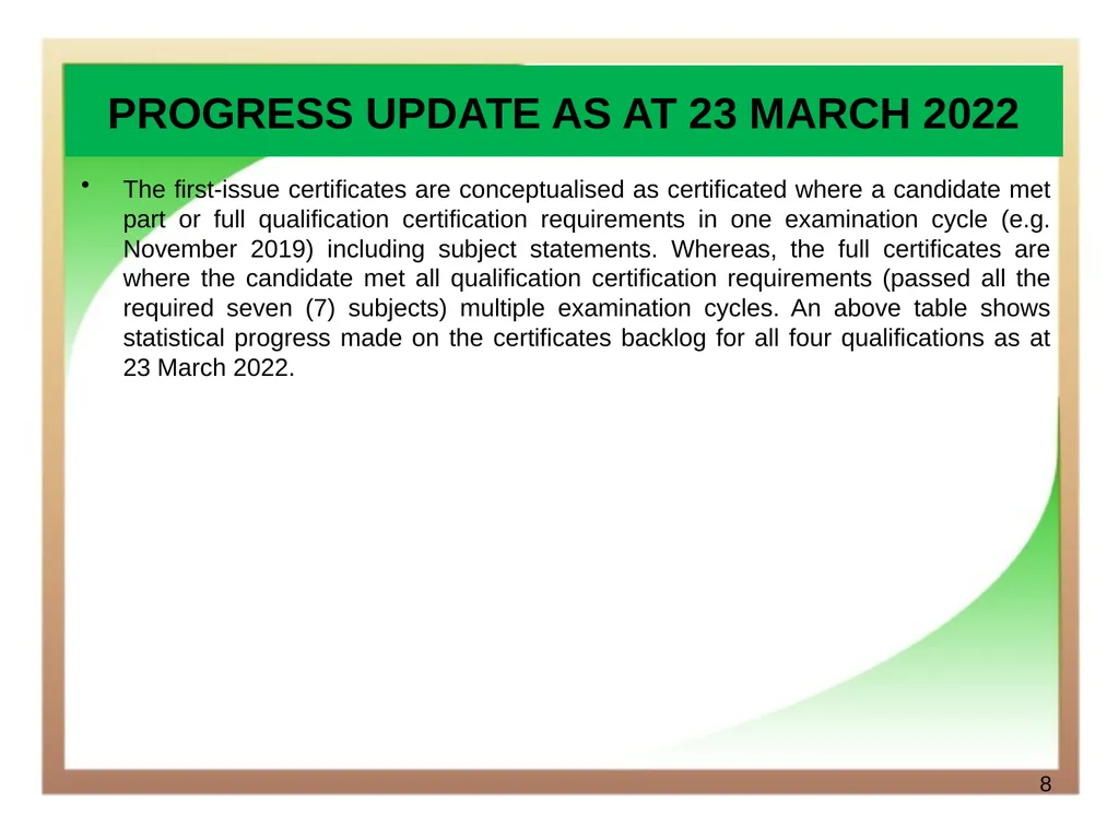 Department of Higher Education and Training - slide 8 of 21