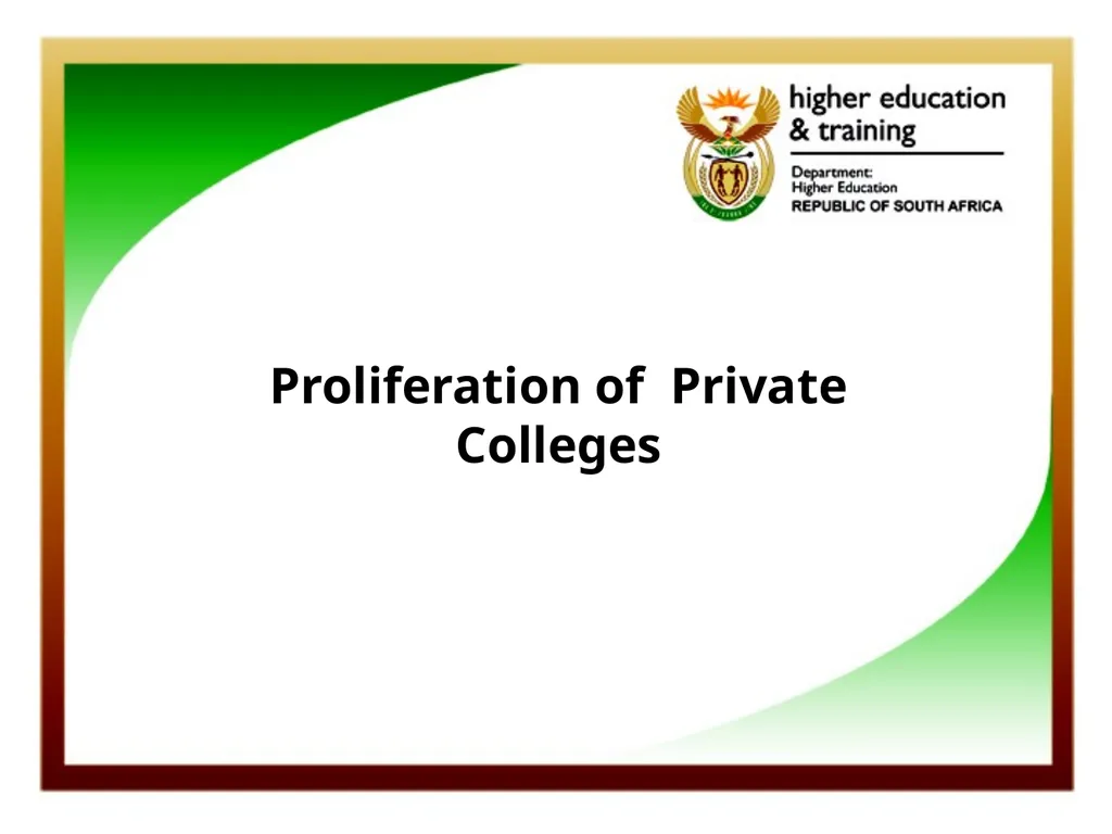 Department of Higher Education and Training - slide 11 of 21