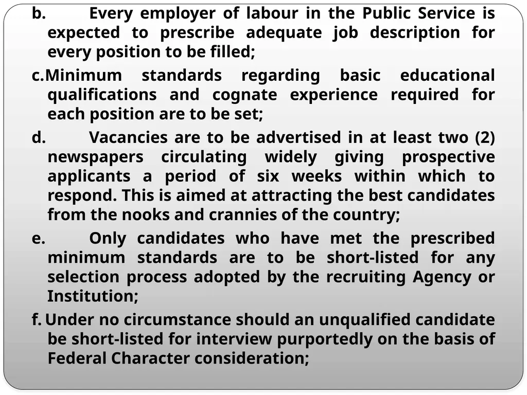 FEDERAL CHARACTER PRINCIPLES: ITS IMPLEMENTATION, - slide 20 of 26